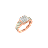 18K Gold & Diamond Ring For Men GR-1425